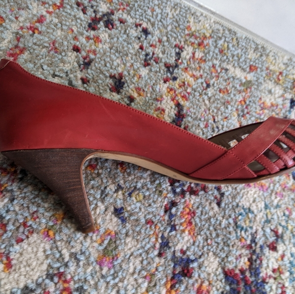 Van Eli red leather heels - Picture 8 of 9